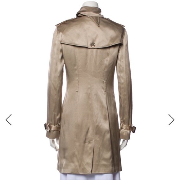 Burberry 100% Mulberry Silk Trench Coat - Picture 13 of 13